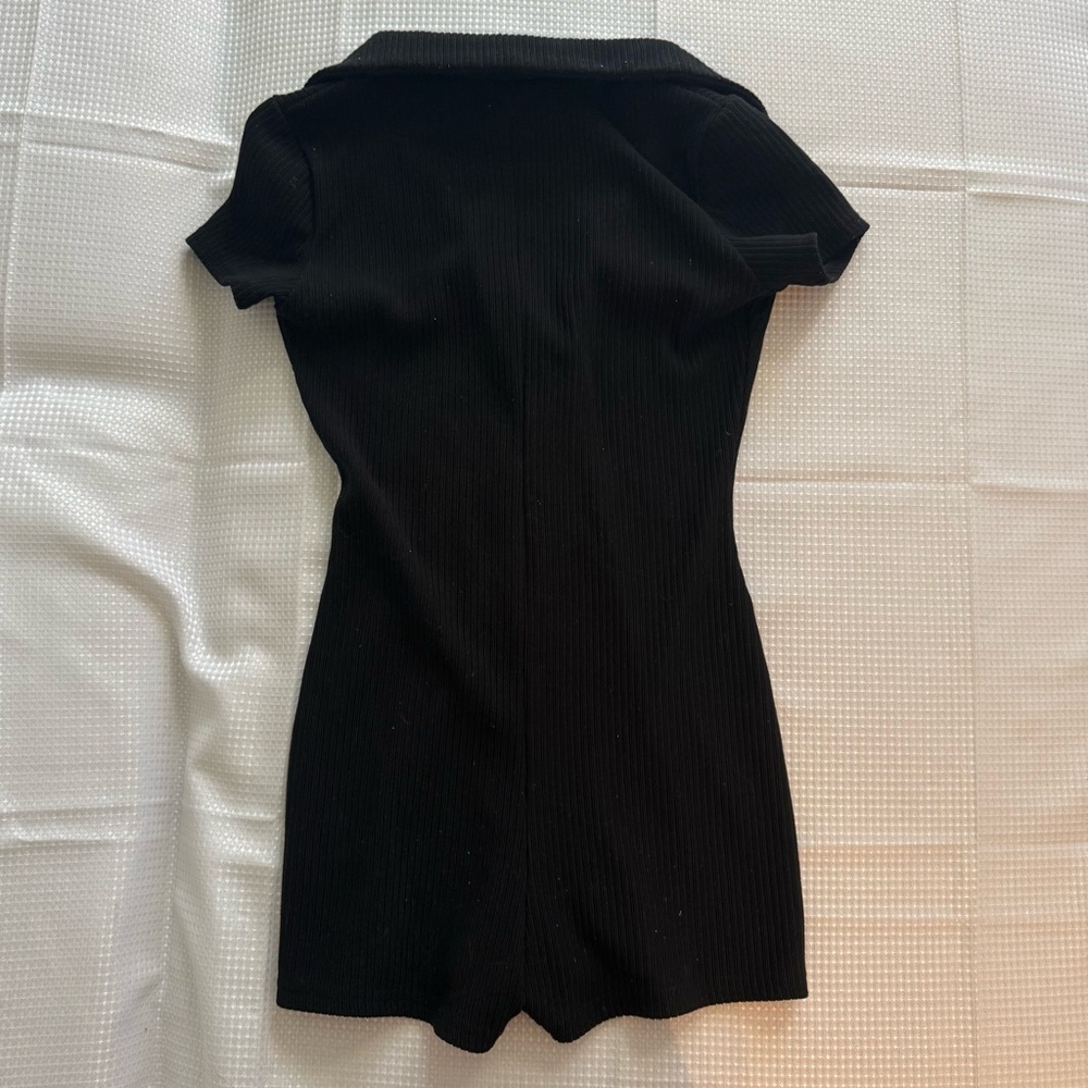 🟡 Edikted Lucia Ribbed Romper - Picture 4 of 5